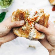 A picture of Loaded Caprese Grilled Cheese