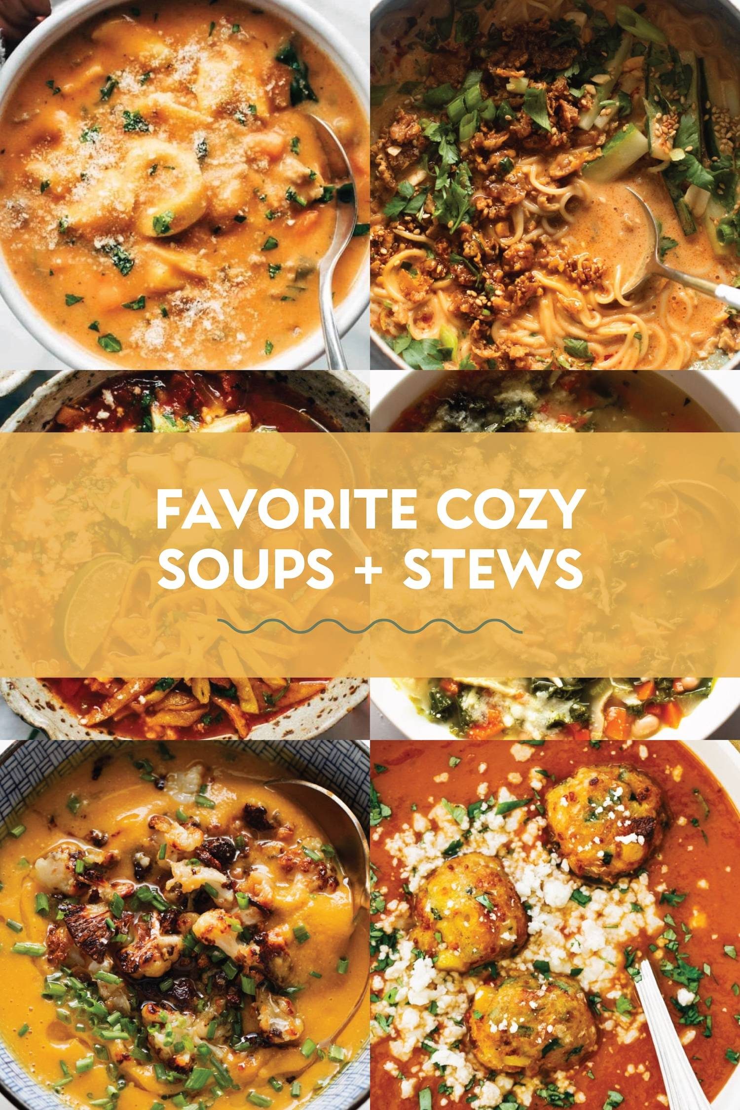 Favorite cozy soups and stews