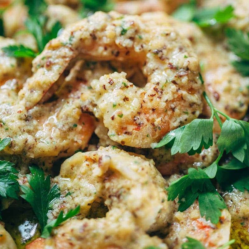 A picture of Spanish Shrimp with Garlic Bread Sauce